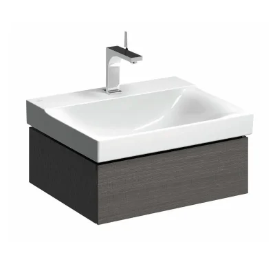 Geberit Xeno 2 - izlietnes skapītis 60 cm, izvelkama atvilktne ar LED apgaismojumu, pelēks 500.505.43.1