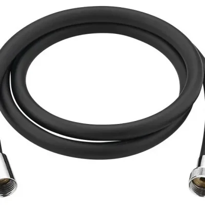 Aqualine Accessoires - dušas šļūtene Nopel, 150 cm, melns matēts 11079