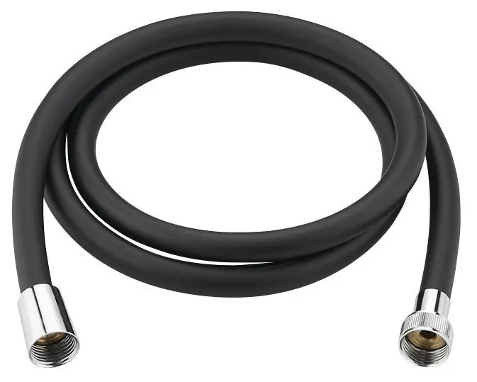 Aqualine Accessoires - dušas šļūtene Nopel, 150 cm, melns matēts 11079