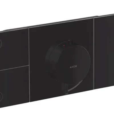 Axor One - termostats 3 ierīcēm, matēti melns 45713670
