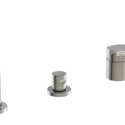 Ideal Standard La Dolce Vita - vannas malas maisītājs, 3 caurumu montāža, Silver Storm BD670GN