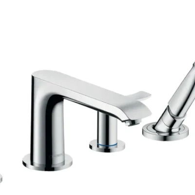 Hansgrohe Metris New - 4 atveru vannas malas maisītājs, hroms 31442000