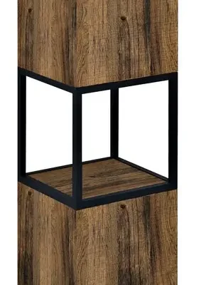 Sapho Skara - augstais skapis, 35x171x32 cm, 2 durvis, K/L, matēti melns/ ozols Collingwood CG010-1919