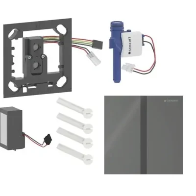 Geberit - Elektroniska pisuāra skalošanas vadība tips 40, tīkla darbība, Bluetooth, stikls/Lava 116.227.JK.1