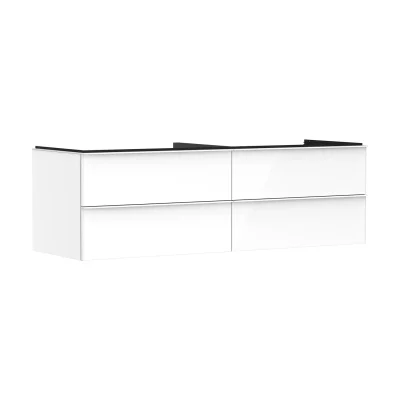 Hansgrohe Xelu Q - izlietnes apakšskapītis, 50x156x55 cm, 4 atvilktnes, balts spīdīgs/balts matēts 54090700