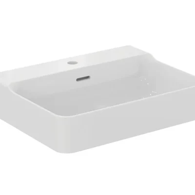 Ideal Standard Conca Ceram - uzliekamā izlietne 60x45 cm, ar pārplūdi, caurums jaucējkrānam, balta T381801