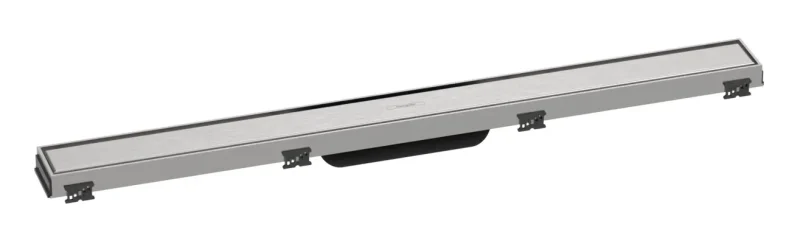 Hansgrohe RainDrain Match - dušas noteka 800 ar nerūsējošā tērauda resti, ar augstumā regulējamu rāmi, matēts nerūsējošais tērauds 56038800