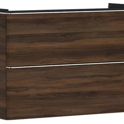 Hansgrohe Xelu Q - izlietnes apakšskapītis, 63x98x50 cm, 2 atvilktnes, tumšs valrieksts/hroms 54034000