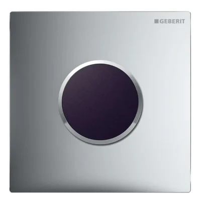 Geberit skalošanas sistēmas - pisuāra vadība ar elektronisku skalošanas aktivizēšanu tips 10, tīkla barošana, easy to clean, hroms matēts 116.025.JQ.1