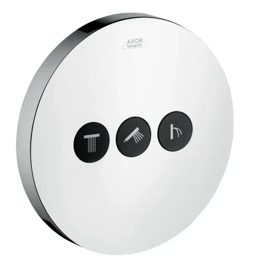 Axor ShowerSelect - noslēgšanas un pārslēgšanas vārsts - zemapmetuma, 3 patērētājiem, hroms 36727000