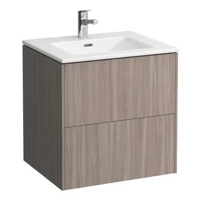 Laufen Pro S - izlietne ar zemizlietnes skapi, 59x60x49 cm, 2 atvilktnes, gaišs goba H8649602621041