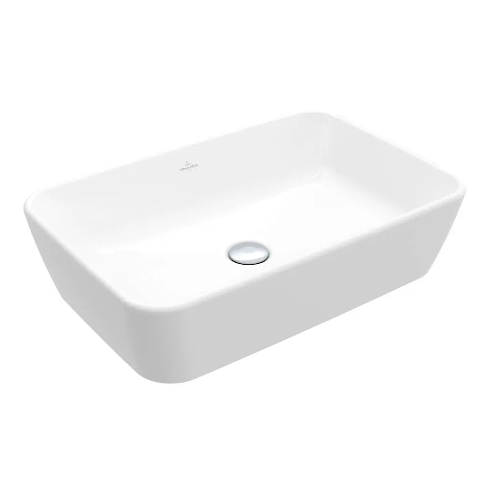 Villeroy & Boch Architectura - uzliekamā izlietne, 60x41 cm, ar pārplūdi, CeramicPlus, Alpu balts 5A2760R1