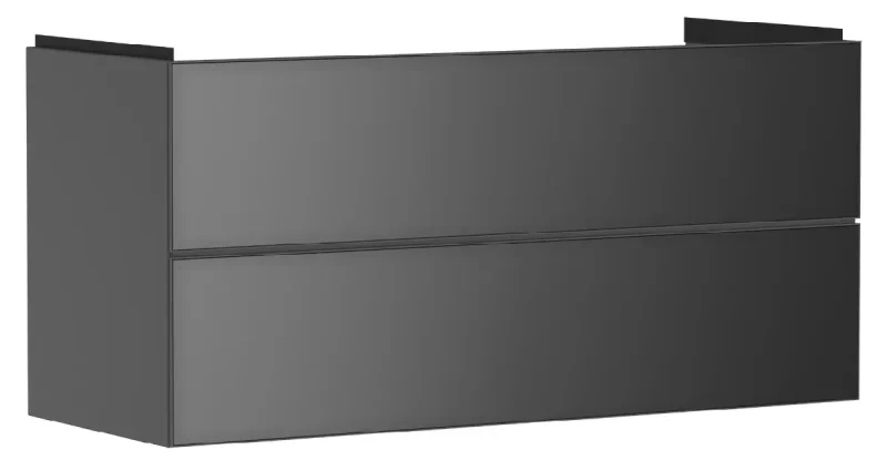 Hansgrohe Xevolos E - izlietnes apakšskapītis 118x58x48 cm, 2 atvilktnes, matēti pelēks/metāliskais pelēks 54186770