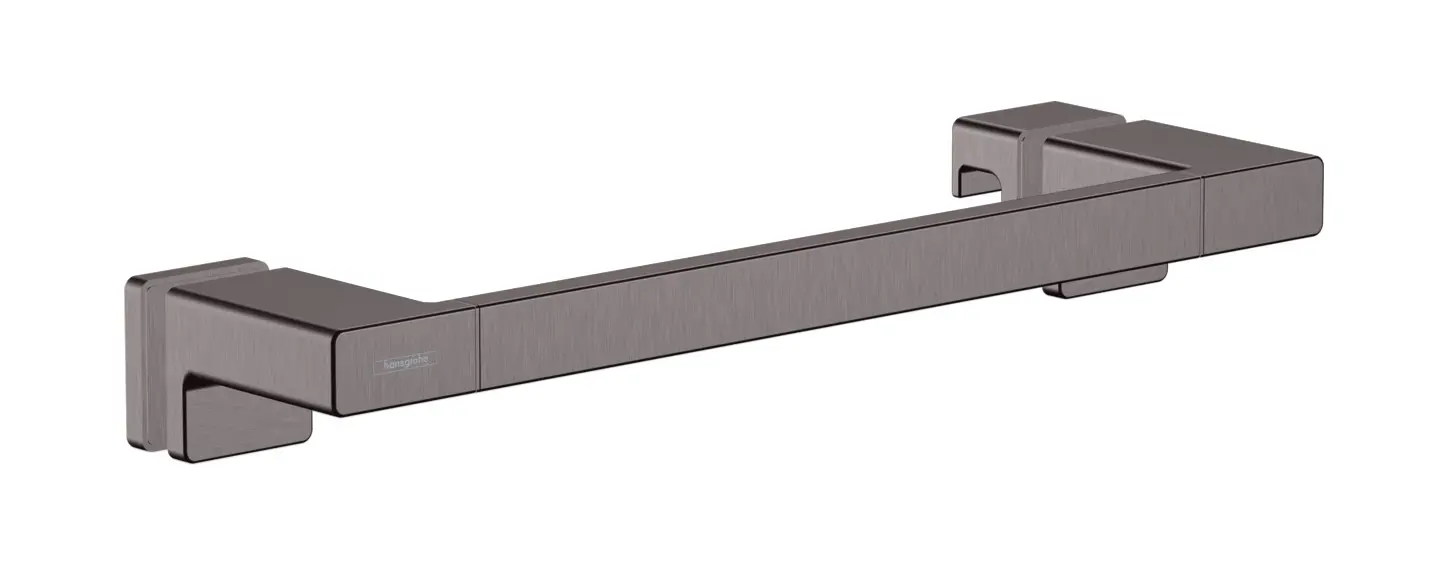Hansgrohe AddStoris - dušas durvju rokturis, garums: 400 mm, hroms melns birstēts 41759340
