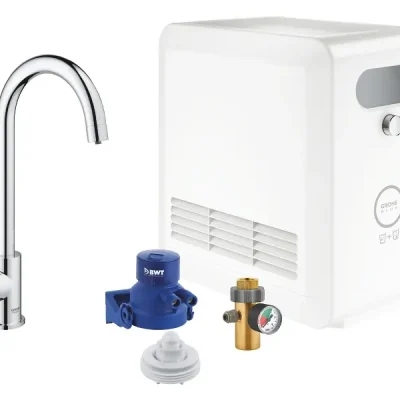 Grohe Blue Professional - virtuves izlietnes vārsts Mono ar dzesēšanas iekārtu un ūdens filtru, hromēts 31302002