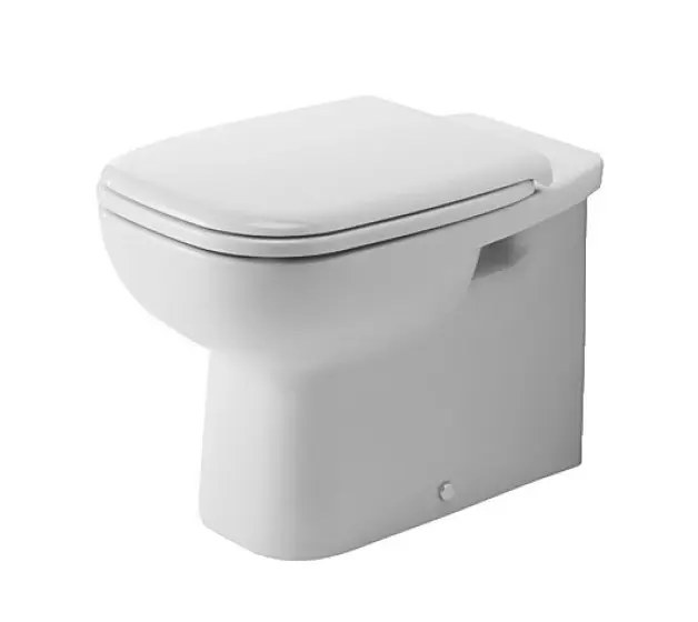 Duravit D-Code - stāvošs WC, horizontāla noteka, balts 21150900002