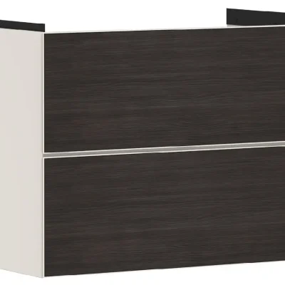 Hansgrohe Xevolos E - izlietnes skapītis 78x58x48 cm, 2 atvilktnes, bēšs matēts/tumšs ozols 54179730