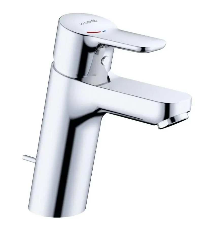Kludi Pure&Easy - izlietnes maisītājs, ar noteci, EcoPlus, hroms 372930565WR4