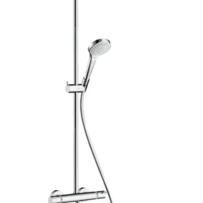 Hansgrohe Croma Select S - dušas sistēma Showerpipe 280 ar termostata maisītāju, EcoSmart 9 l/min, hromēts 26794000