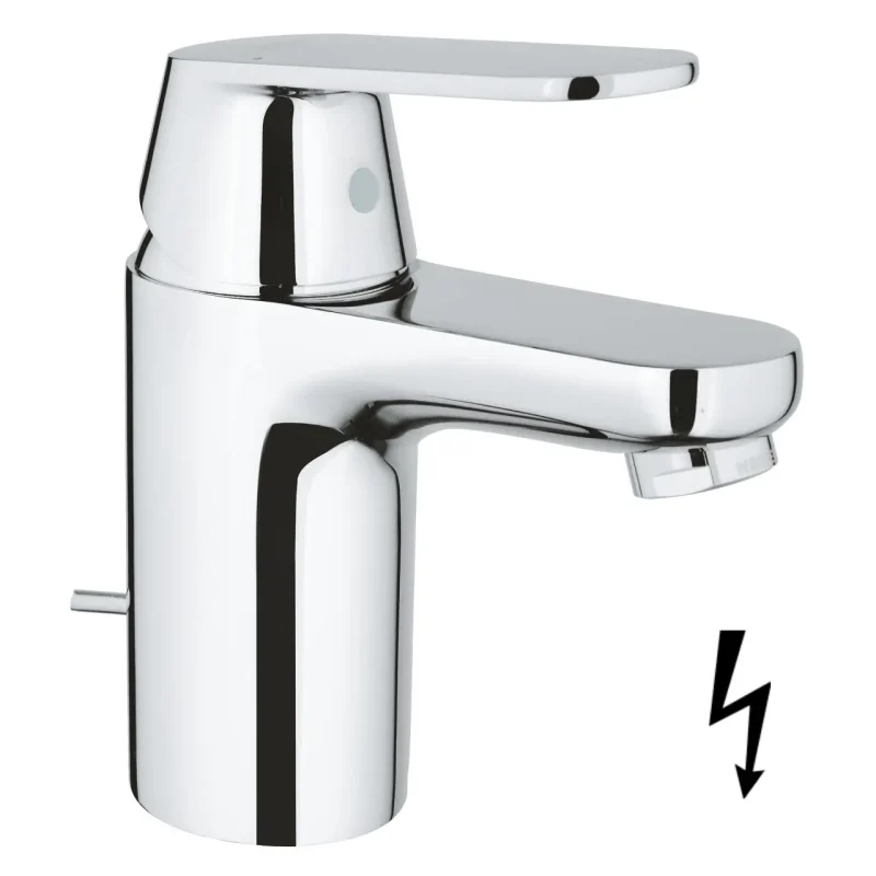 Grohe Eurosmart Cosmopolitan - izlietnes vienas sviras maisītājs ar noteces komplektu, hroms 32955000