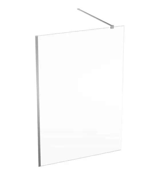 Geberit ONE - walk-in dušas siena, 140x200 cm, sudrabs/caurspīdīgs stikls 560.169.00.2