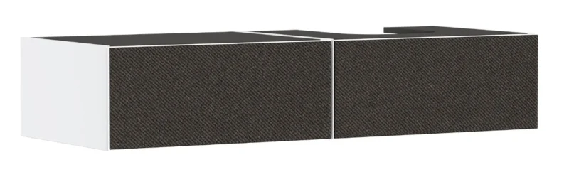 Hansgrohe Xevolos E - izlietnes skapītis, 28x137x55 cm, 2 atvilktnes, matēti balts/tekstils tumši pelēks 54322660