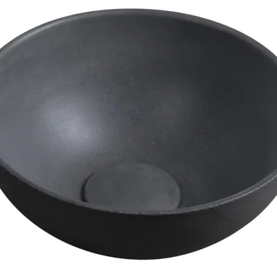 Sapho Small - uz virsmas uzstādāma rokas izlietne, diametrs 26 cm, bez pārplūdes, antracīts MR26016