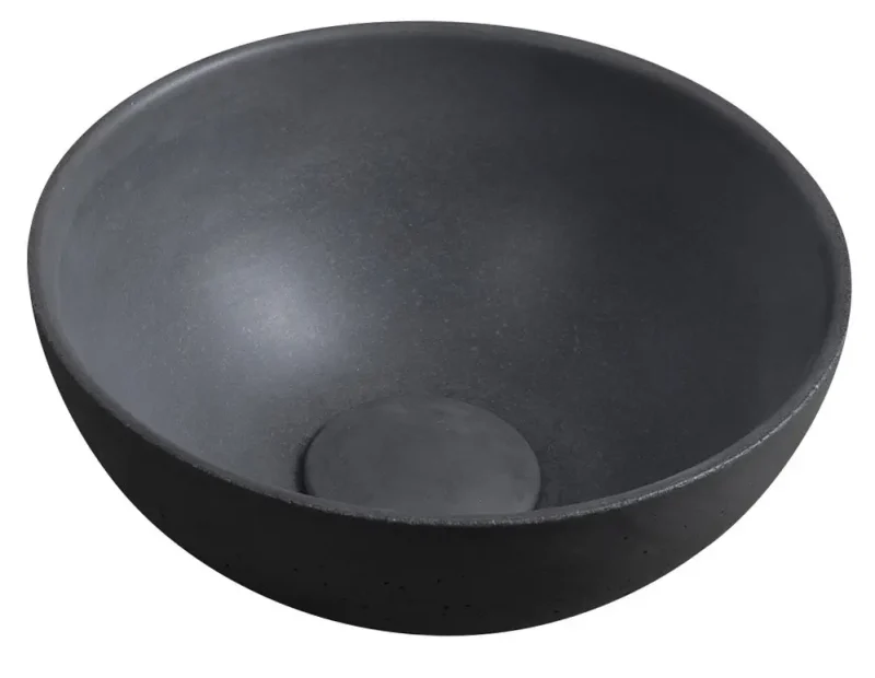 Sapho Small - uz virsmas uzstādāma rokas izlietne, diametrs 26 cm, bez pārplūdes, antracīts MR26016