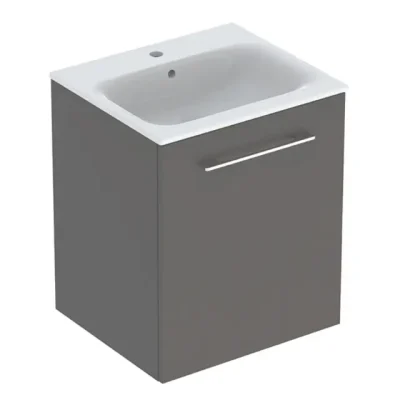 Geberit Selnova Square - izlietnes skapis 64x54x48 cm, ar izlietni, 1 durvis, Lava matēts 501.249.00.1