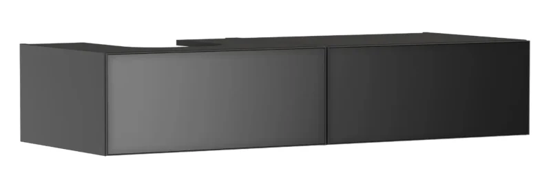Hansgrohe Xevolos E - izlietnes skapītis, 28x137x55 cm, 2 atvilktnes, matēti pelēks/metāliskais pelēks 54321770