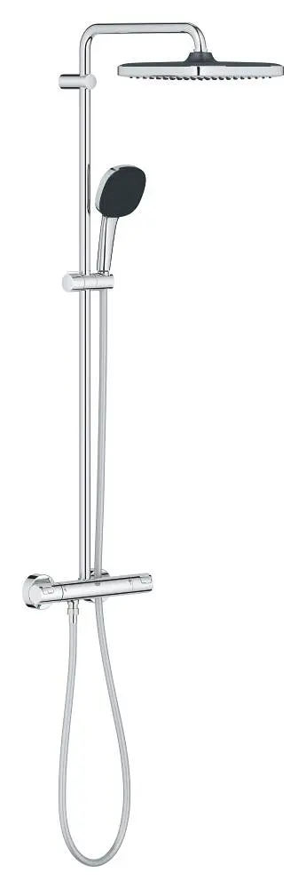 Grohe Vitalio Comfort - dušas komplekts ar termostatu, 25x25 cm, 2 strūklas veidi, hroms 26696001