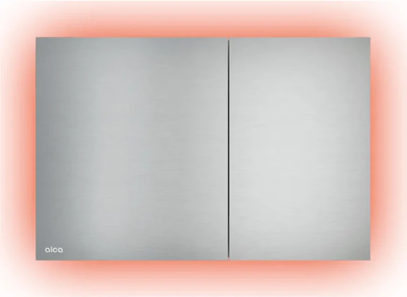 Alcadrain Flat - vienā līmenī montējama vadības plate, ar fona apgaismojumu rainbow, alunox matēts AIR LIGHT R