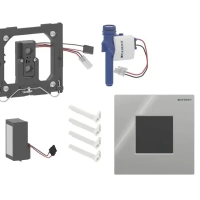 Geberit - Elektroniskā pisuāra skalošanas vadība tips 01, tīkla darbība, Bluetooth, hroms 116.093.21.1