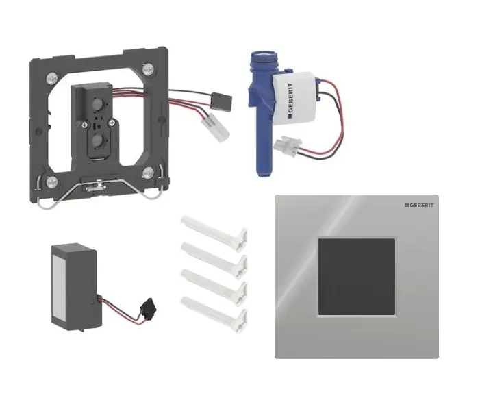Geberit - Elektroniskā pisuāra skalošanas vadība tips 01, tīkla darbība, Bluetooth, hroms 116.093.21.1