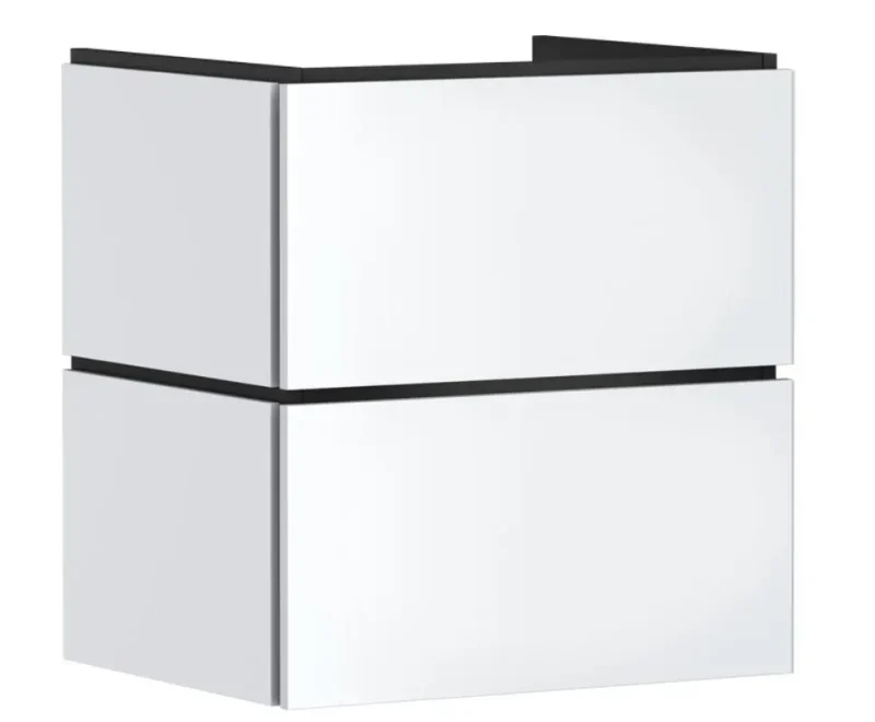 Hansgrohe Xilesa E - izlietnes apakškabinets, 62x58x47 cm, 2 atvilktnes, matēti balts 54254700