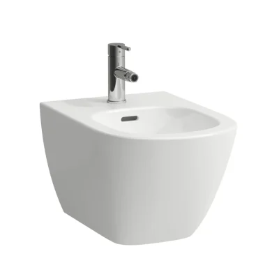 Laufen Lua - pie sienas stiprināms bidē, 1 caurums jaucējkrānam, balts H8300814003021