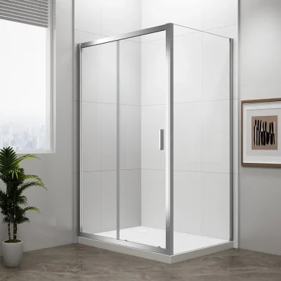 Polysan Easy Line - dušas kabīne 120x80 cm, hroms/caurspīdīgs stikls EL1215EL3215