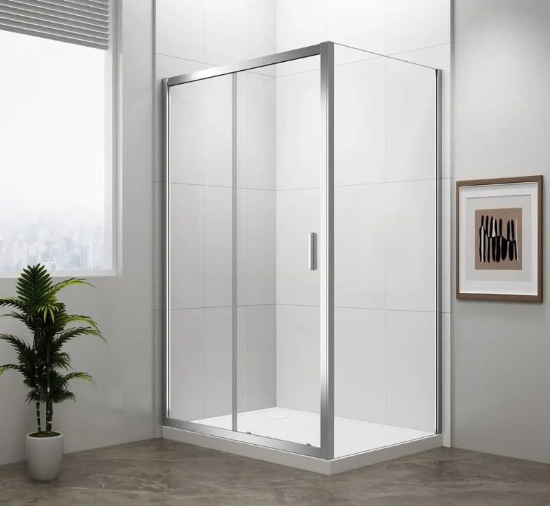 Polysan Easy Line - dušas kabīne 120x80 cm, hroms/caurspīdīgs stikls EL1215EL3215