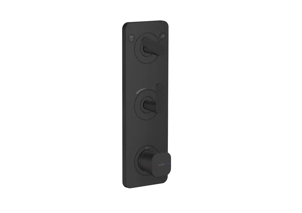 Axor Citterio C - zemapmetuma termostata maisītājs, 2 patērētājiem, matēti melns 49701670