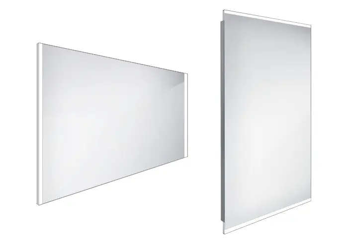 Nimco spogulis - spogulis ar LED apgaismojumu, 100x70 cm, alumīnijs ZP 11004