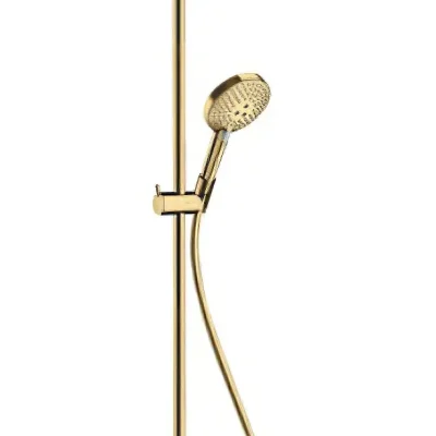 Hansgrohe Croma Select S - dušas kolonna Showerpipe 280 ar termostata maisītāju, EcoSmart, pulēts zelts 26891990
