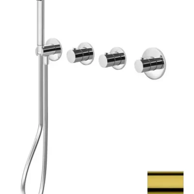 Paffoni Modular Box - termostatiskais maisītājs - zemapmetuma, 2 patērētājiem, zelts MDE000HG