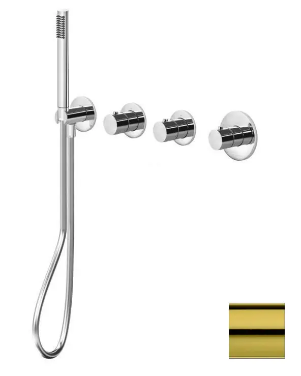 Paffoni Modular Box - termostatiskais maisītājs - zemapmetuma, 2 patērētājiem, zelts MDE000HG