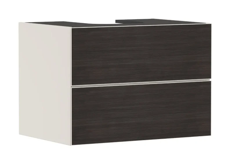 Hansgrohe Xevolos E - izlietnes apakškabinets 78x56x55 cm, 2 atvilktnes, matēti bēšs/tumšs ozols 54188730