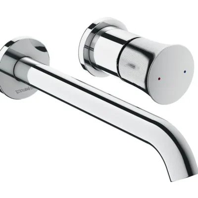 Duravit White Tulip - izlietnes maisītājs - zemapmetuma, 2 caurumu montāža, hroms WT1070004010