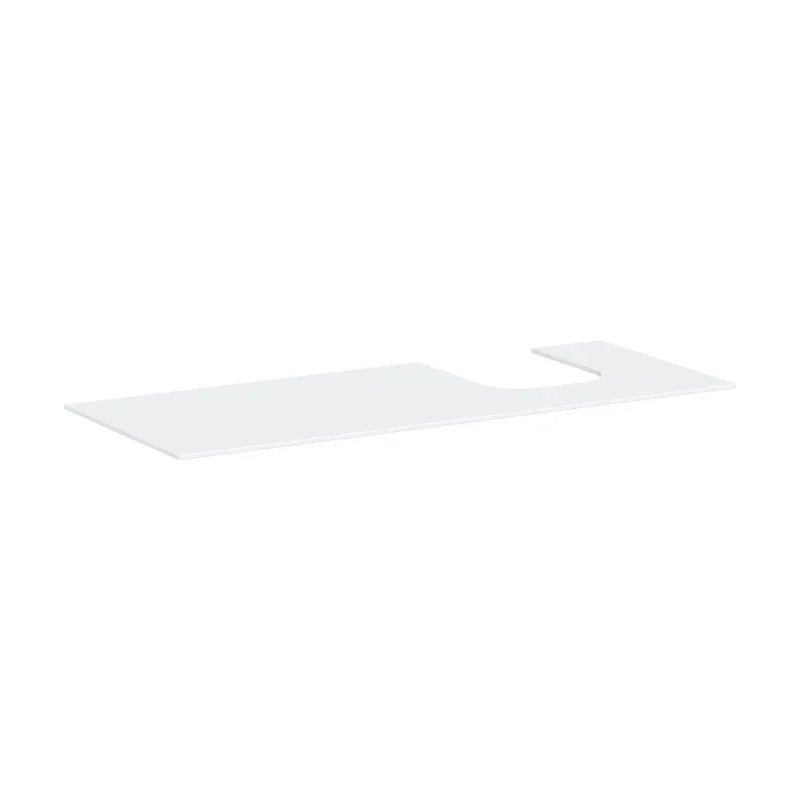 Hansgrohe Xevolos E - izlietnes virsma, 137x55 cm, izgriezums labajā pusē, balta matēta 54206700