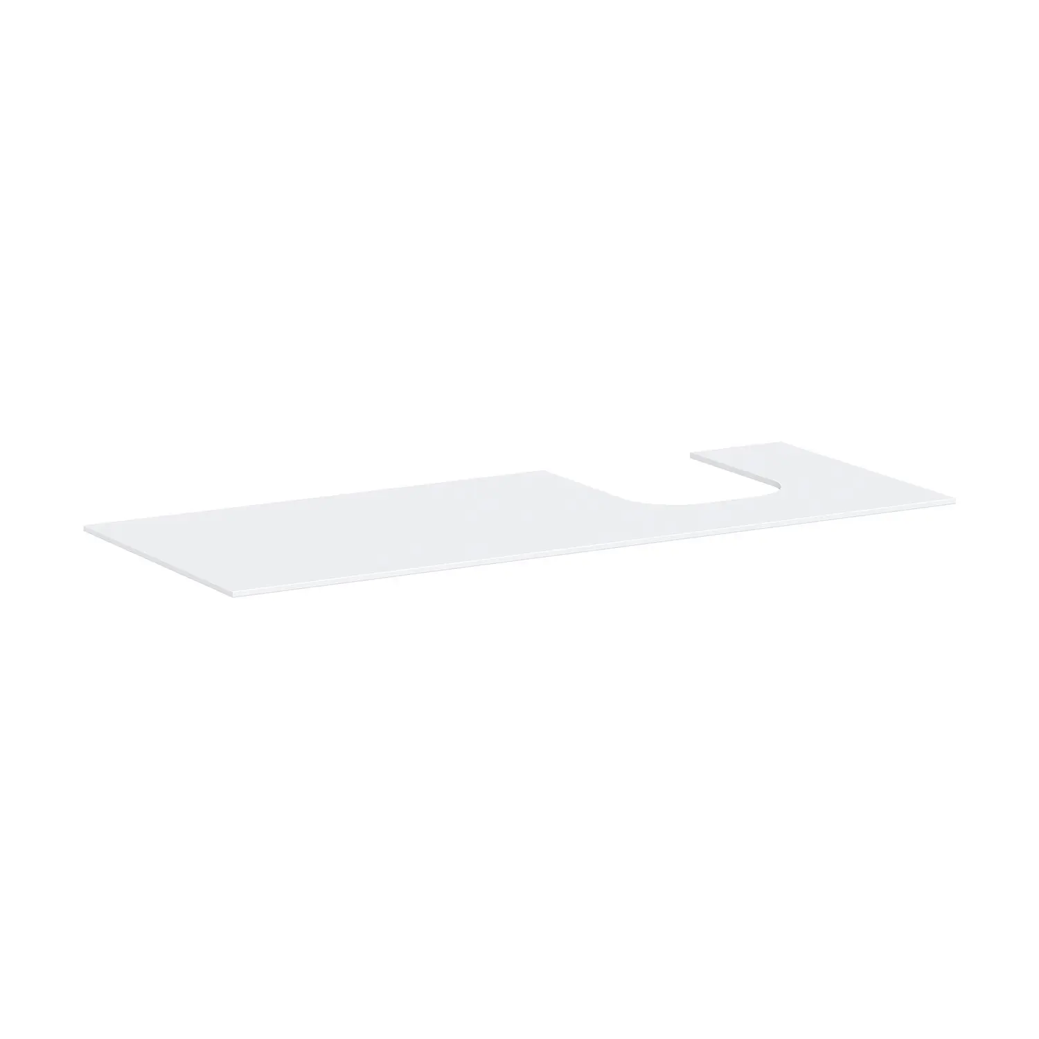 Hansgrohe Xevolos E - izlietnes virsma, 137x55 cm, izgriezums labajā pusē, balta matēta 54206700