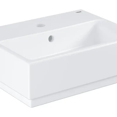 Grohe Cube Ceramic - roku mazgāšanas izlietne ar pārplūdi 46x35 cm, PureGuard, Alpu balta 3948300H