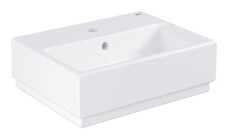 Grohe Cube Ceramic - roku mazgāšanas izlietne ar pārplūdi 46x35 cm, PureGuard, Alpu balta 3948300H