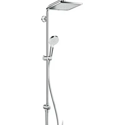 Hansgrohe Crometta - dušas komplekts E 240 Showerpipe renovācijai, EcoSmart 9 l/min, hromēts 27289000